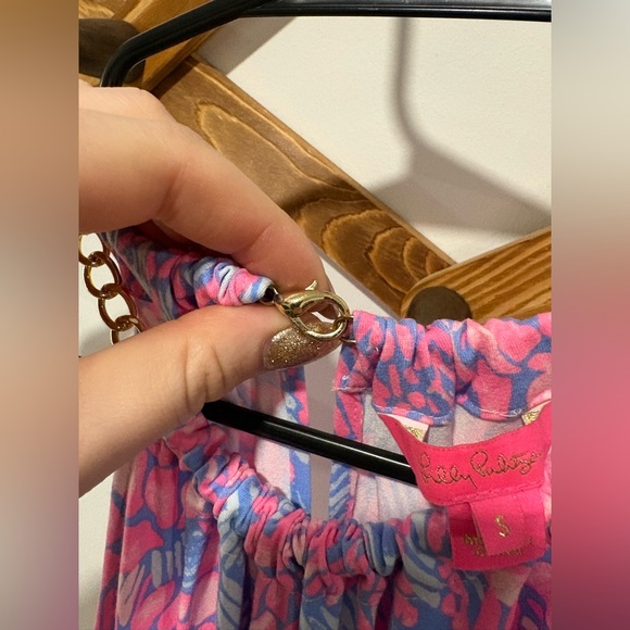 Lilly Pulitzer Bowen jumpsuit in the Pink Sorbet High Altitude print. - Picture 11 of 12